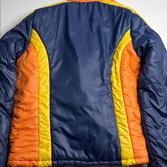 Mother The High Flyer Zip front puffer jacket in bold tricks retro 70s hippie Sm - Picture 14 of 16